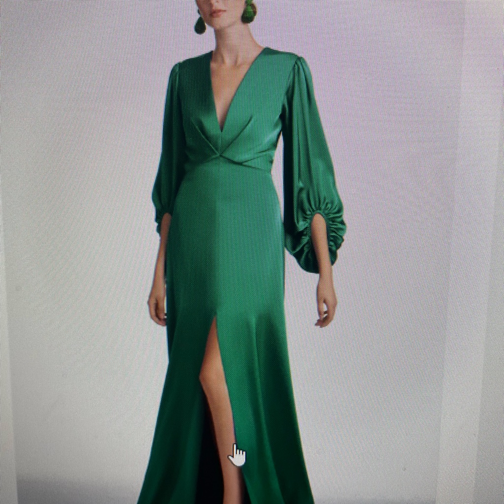 Sachin And Babi Jenny Gown Emerald